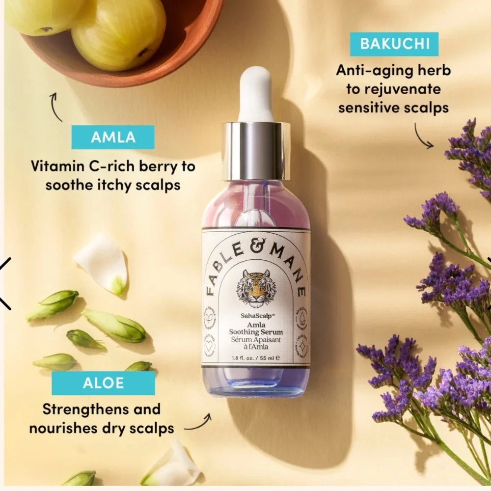 Fable & Mane SahaScalp™ Amla Soothing Serum soothing pre-wash hair oil